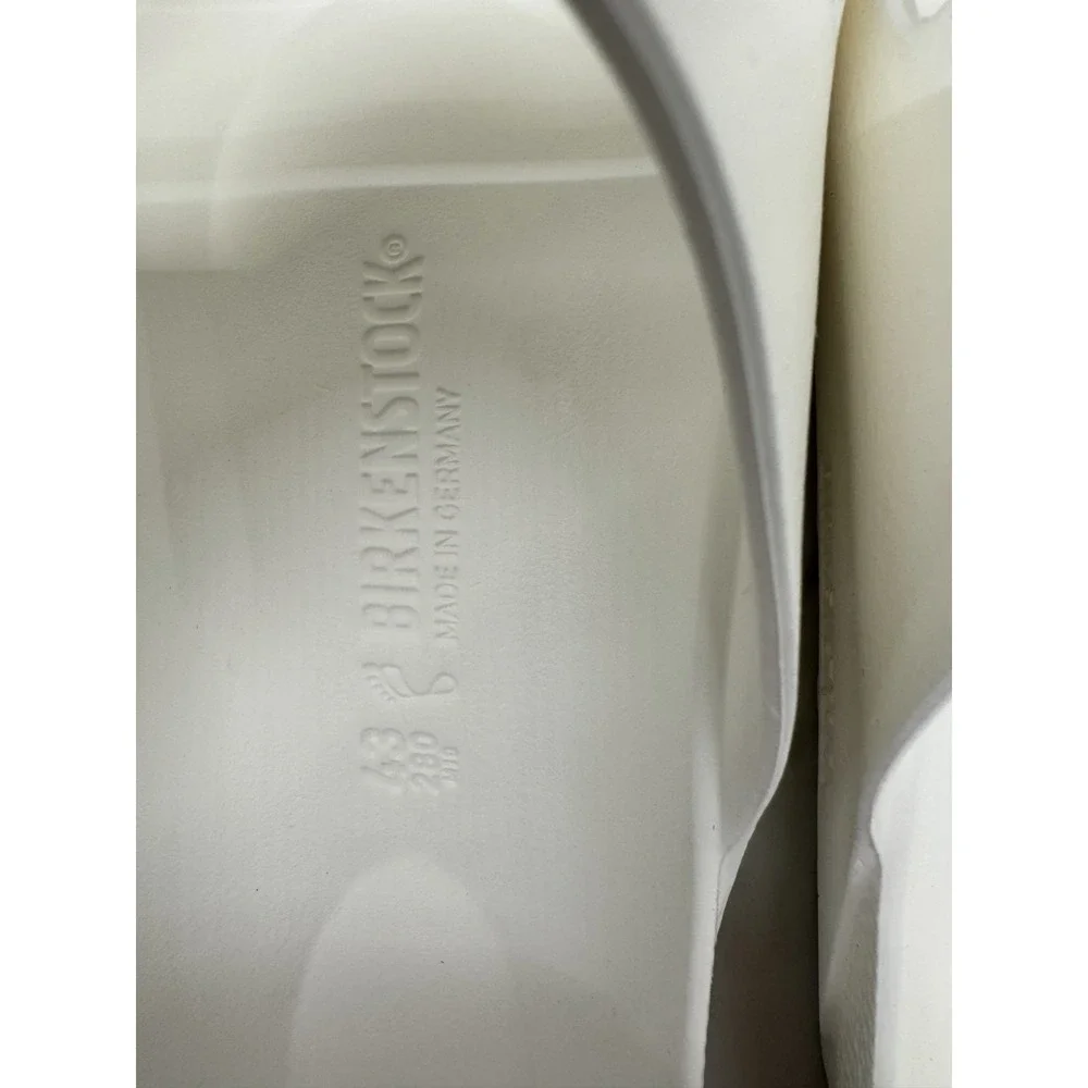 Birkenstock Arizona Essentials EVA Sandals Mens Size 10 43 White Slip On Slides